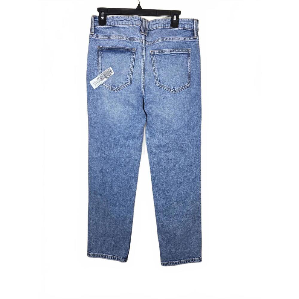 On 34th Women's High Rise Straight-Leg Jeans, - Medium Blue 6 - Picture 4 of 5